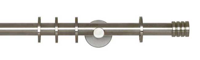 19mm Neo Stud Stainless Steel Curtain Pole 360cm