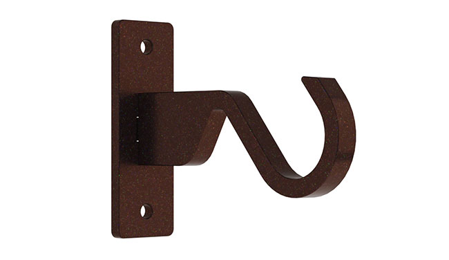 25mm Arc Bronze Side Bracket - single