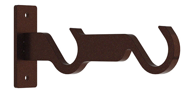 25mm Arc Bronze Double Side Bracket - single