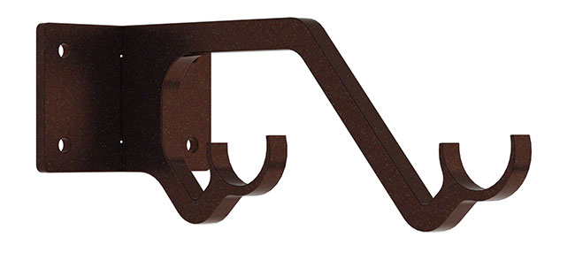 25mm Arc Bronze Double Passing Bracket - single