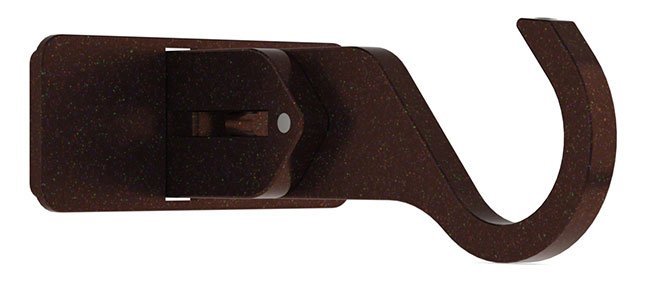25mm Arc Bronze Extendable Mid/Ceiling Bracket - single