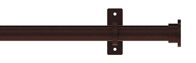 25mm Arc Bronze Disc Eyelet Curtain Pole 250cm