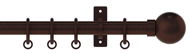 25mm Arc Bronze Ball Curtain Pole 300cm