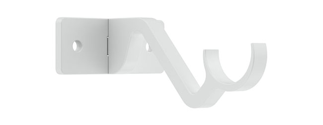 25mm Arc China White Passing Bracket - single