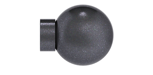 25mm Arc Gunmetal Ball Finial - single