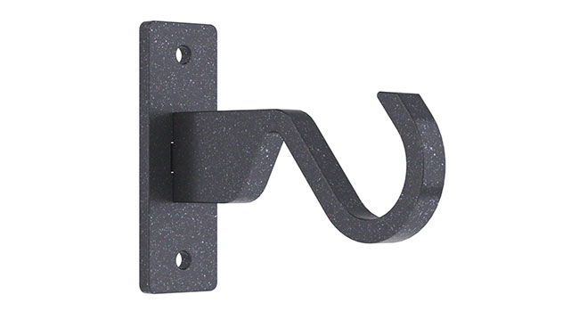 25mm Arc Gunmetal Side Bracket - single