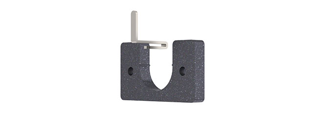 25mm Arc Gunmetal Recess Bracket - single