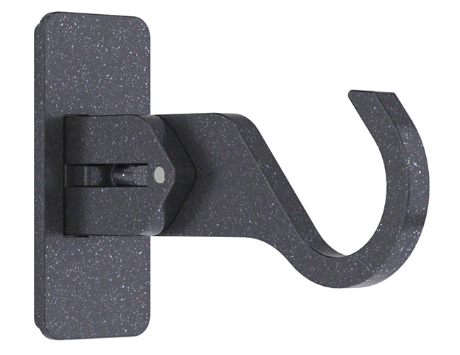 25mm Arc Gunmetal Extendable End Bracket - single