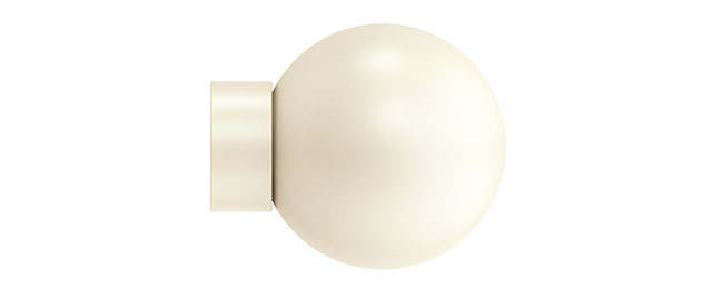 25mm Arc Linen Ball Finial - single