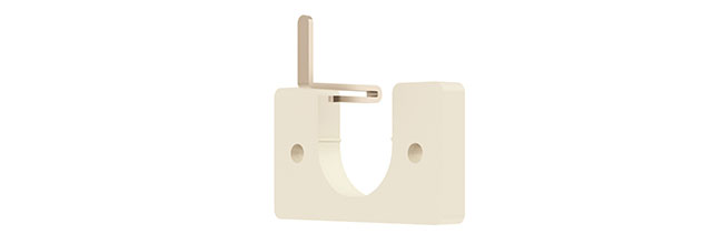 25mm Arc Linen Recess Bracket - single