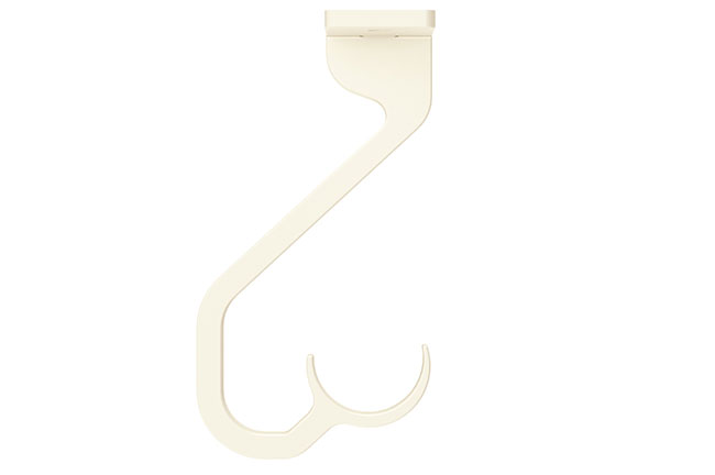 25mm Arc Linen Ceiling Passing Bracket - single