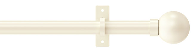 25mm Arc Linen Ball Eyelet Curtain Pole 400cm