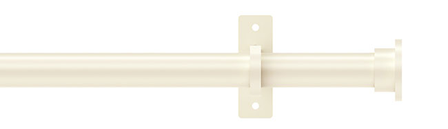 25mm Arc Linen Disc Eyelet Curtain Pole 400cm