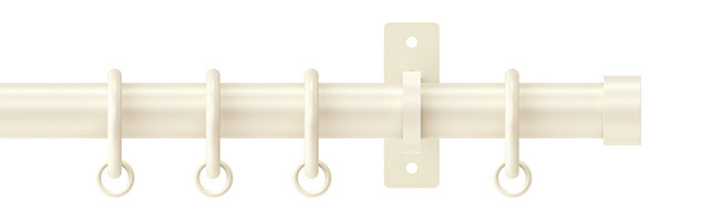 25mm Arc Linen Stud Curtain Pole 150cm