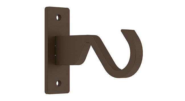 25mm Arc Mocha Side Bracket - single