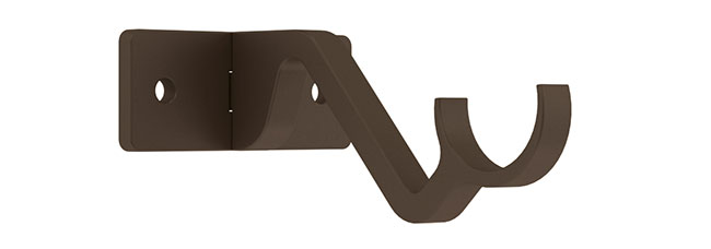 25mm Arc Mocha Passing Bracket - single