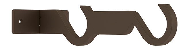 25mm Arc Mocha Double Mid Bracket - single