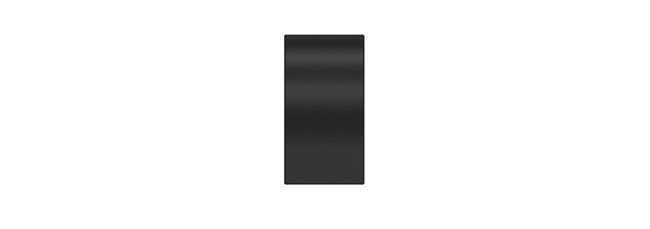 25mm Arc Soft Black Stud Finial - single