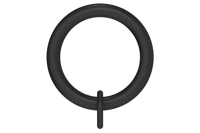 25mm Arc Soft Black Rings - pack of 4