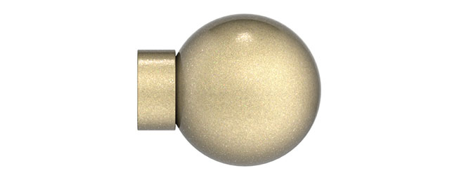 25mm Arc Soft Brass Ball Finial - single