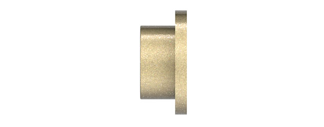 25mm Arc Soft Brass Disc Finial - single