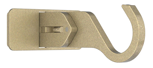 25mm Arc Soft Brass Extendable Mid/Ceiling Bracket - single