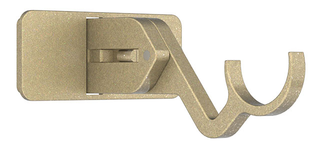 25mm Arc Soft Brass Extendable Passing Bracket - single