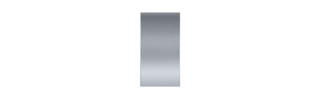 25mm Arc Soft Silver Stud Finial - single