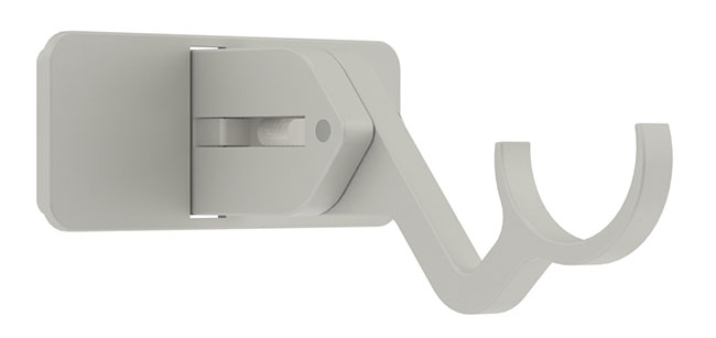 25mm Arc Warm Grey Extendable Passing Bracket - single