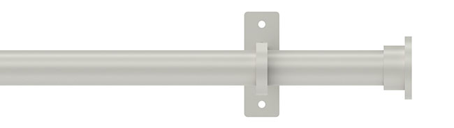 25mm Arc Warm Grey Disc Eyelet Curtain Pole 400cm