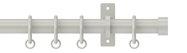 25mm Arc Warm Grey Stud Curtain Pole 300cm