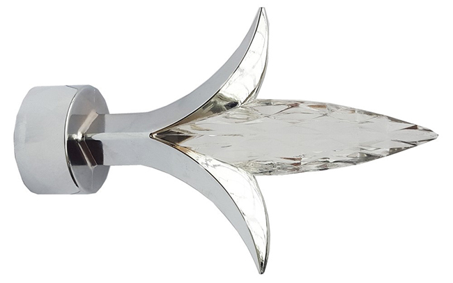 Speedy 35mm Fleur de Lys Finial Chrome (Pair)