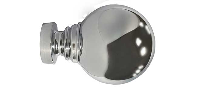 Speedy 35mm Globe Finial Chrome (Pair)