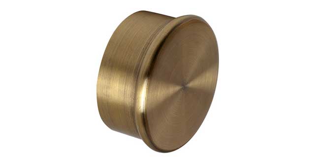 Speedy 35mm End Cap Antique Brass (Pair)