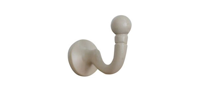 Shore Medium Ball End Tie Back Hooks - Clay - Pair