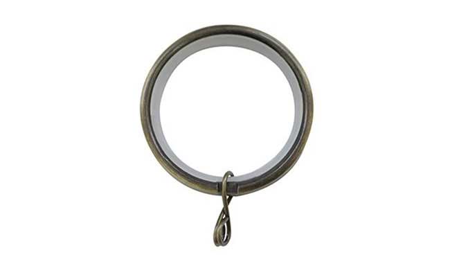 Jones 28mm Curtain Rings Antique Brass - Pack of 6