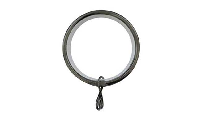 Jones 28mm Curtain Rings Black Nickel - Pack of 6