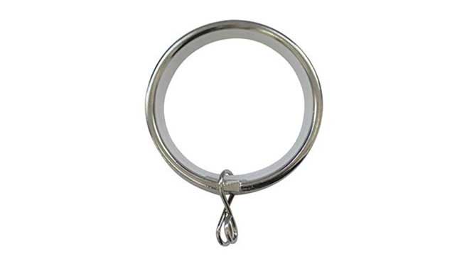 Jones 28mm Curtain Rings Chrome - Pack of 6