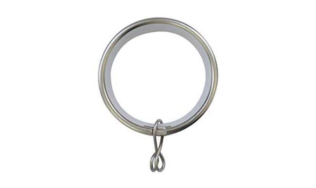 Jones 28mm Curtain Rings Matt Nickel - Pack of 6