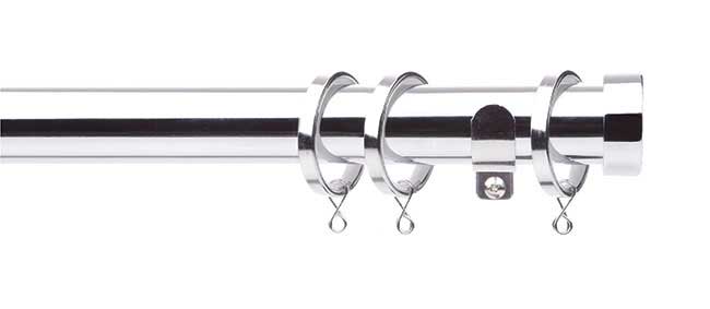 Astra 28mm Pole Set 180cm Chrome