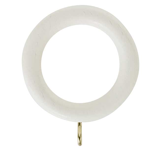 Honister Linen White Rings 1 pck of 4 for 28mm pole