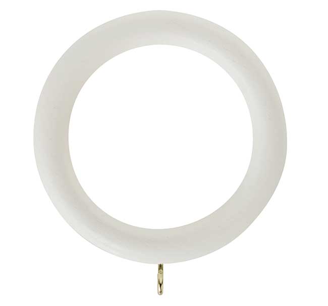 Honister Linen White Rings 1 pck of 4 for 50mm pole