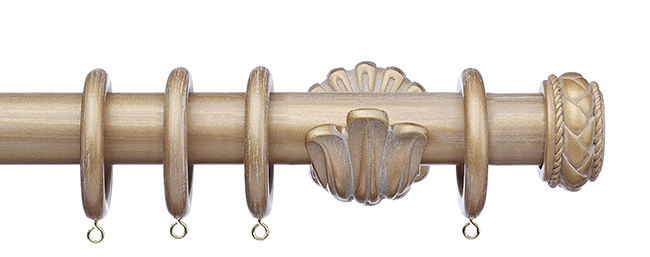 Integra 50mm Masterpiece Byzantine Pole Set 150cm Cream Gold