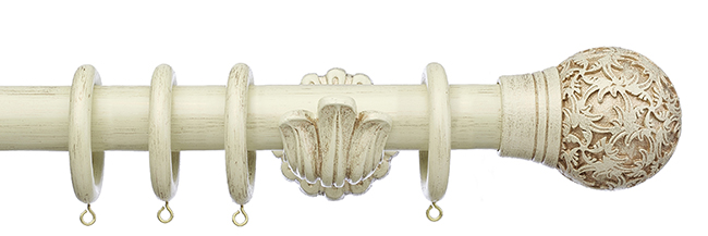 Integra 50mm Masterpiece Chantilly Pole Set 240cm Distressed