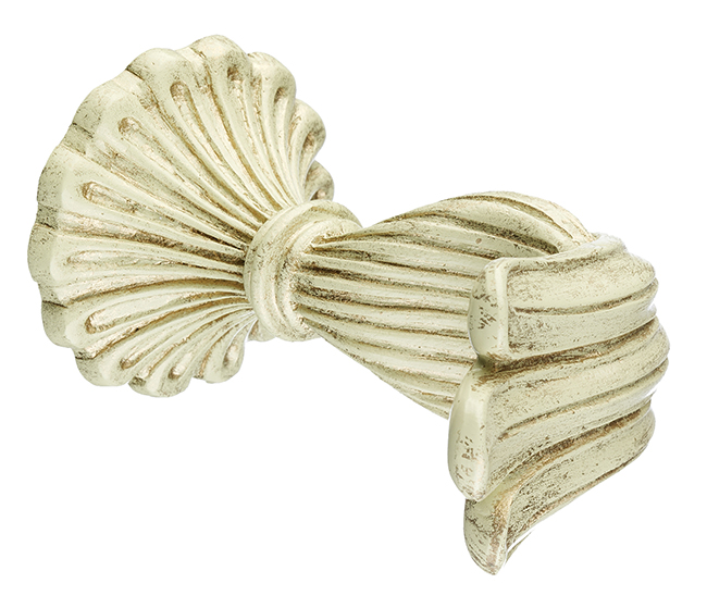 Integra Masterpiece Ornate Holdback Distressed Cream Pk of 1