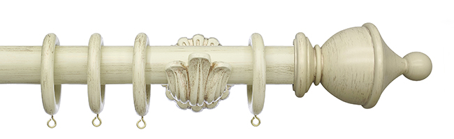 Integra 50mm Masterpiece Urn Pole Set 300cm Distressed Cream