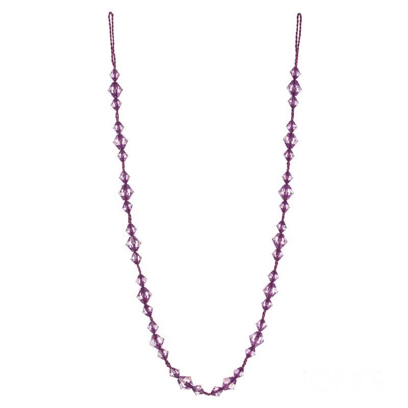 Gem Beaded Tieback - Amethyst