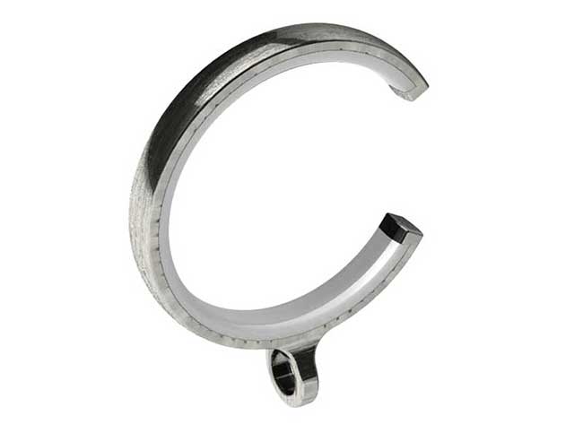 Swish 35mm Design Studio C Rings (pack of 4) Satin Steel