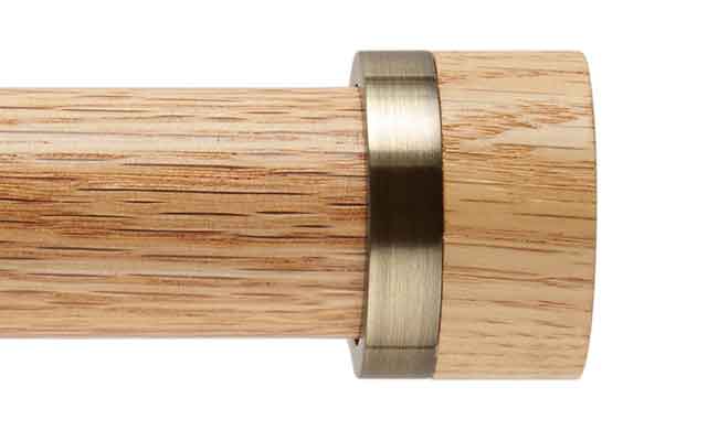 35mm Neo Oak Stud Finial Spun Brass