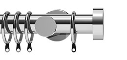 Integra Elements 35mm Chrome Stud Complete Pole 180cm